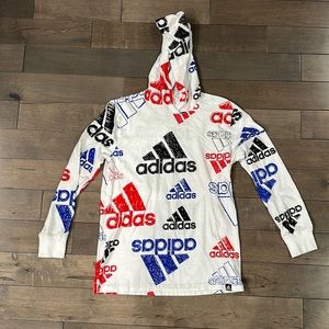 Adidas long sleeve hooded tee